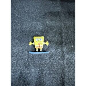 2003 MINIATURE VIACOM 1.5” SPONGEBOB SQUAREPANTS FIGURE WITH SURF BOARD